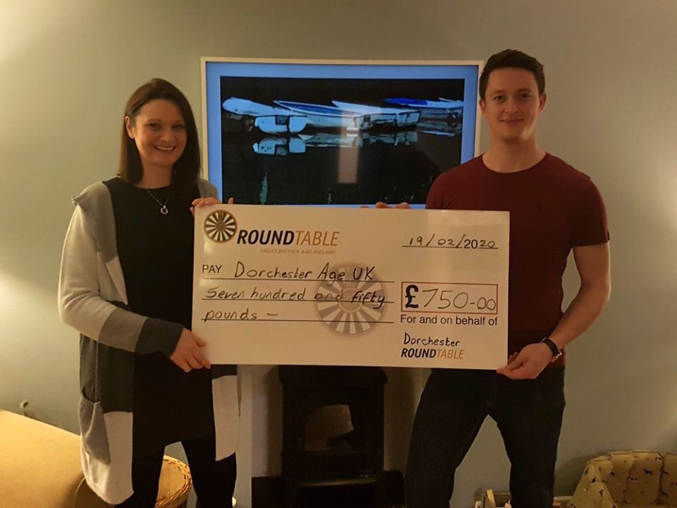 Donation to Age Uk Dorchester